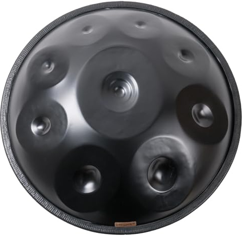 Schlagwerk HP9DAM Handpan D-Moll Amara (9 Töne) | Harmonischer Klang für Meditation, Performance & Therapie | Inkl. Rucksack & Schutzdeckel | Ø 60 cm, 4,4 kg | Handarbeit