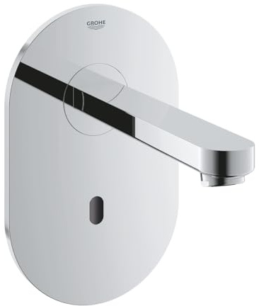 GROHE 36273000 Euroeco Cosmopolitan E Infra-Red Electronic Wall Basin Tap Without Mixing Device - Chrome