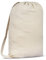 SweetNeedle Sacco portabiancheria in tela di alta qualità con tracolla - 100% cotone, tessuto intrecciato, altamente resistente, chiusura con coulisse, beige, 75x56 cm 40 l