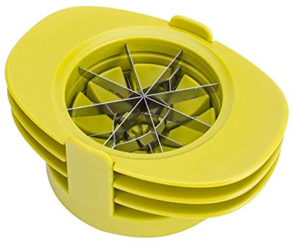 Set tagliafrutta, tagliafrutta multifunzione 4 in 1, tagliafrutta con taglia-mela Taglia-mango Taglia-pomodoro Portafrutta