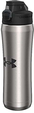 Under Armour 18oz Stainless Steel Water Bottle, Vacuum Insulated, Self Draining Protective Cap, Leak Proof, for Kids & Adults, All Sports, Gym