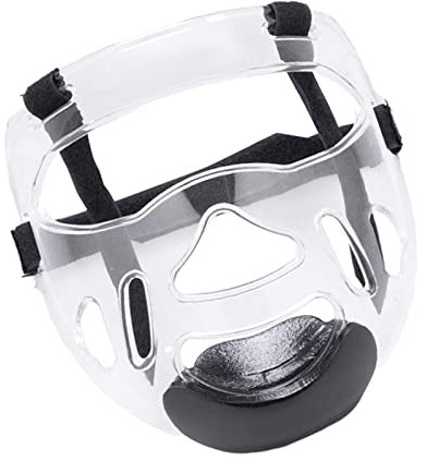 Perfeclan Máscara Transparente de Taekwondo Protectora Desmontable Engrosamiento Protector Facial Cubierta de La Cabeza, Cubierta de Protección Facial Cubierta, Niños