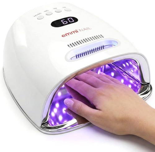 Emmi Nail Power 48 UV/LED-Lichthärtungsgerät I UV Lampe für Gelnägel mit eingebautem Akku I Nagellampe mit Startsensor, LED-Anzeige & 3 Timer-Einstellungen
