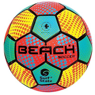 Navoys Soft Touch Beach Football - 23cm / 9 Lightweight Soccer Ball, Adult's Beach Football, Soft Garden Ball for Outdoor Activities, Brightly Coloured