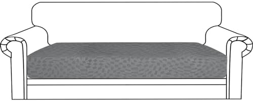 Ystyle Sofa Sitzkissenbezug Stretch, Sofa Sitzbezug, Elastischer Kissenbezüge, Sofa Sitzkissen Sofa Überzug Couch Überzug Schonbezug Sofabezug Sofaschoner (Hellgrau, 3 Sitzer)