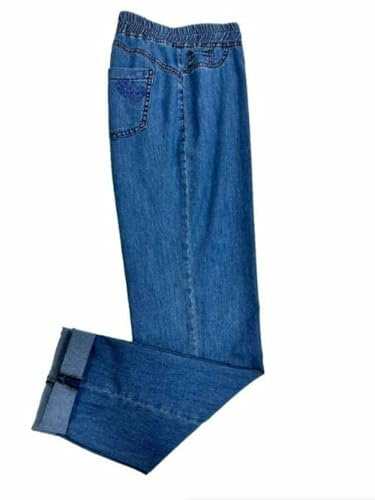 Carla Ferroni Jeans Estivo Art.13934 Donna Made in Italy Profumatore Saggio Omaggio Azzurro 52
