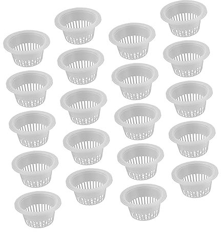OFFSCH 20St Hydroponisches Becken plastikblumen im Topf hydroponisches anzuchtsystem Plant pots Gartennetzschalen Töpfe Kinderzimmer Netztopf Korb für Hydroponik Gartenmaschennetztopf