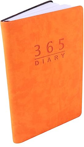 VILLCASE Praktische Tagebuch Notizblöcke A5 Plan Buch Englisch Version Schule Liefert Orange Abdeckung Studenten Schreibwaren