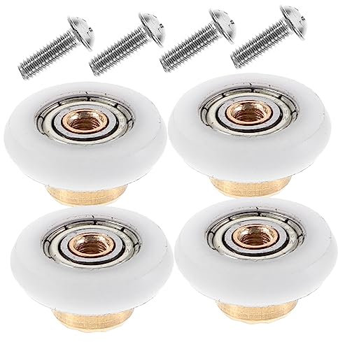 IWOWHERO 4stücke Duschtürrollen Ersatz Nylon Räder Für Glasduschtür Schiebetür Hardwares