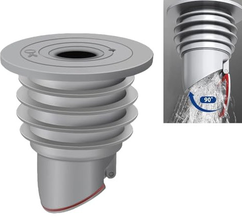 Neuytiky 45-50mm Gris Joint de Tuyau De Vidange Machine à Laver,Clapet Anti Odeur,Bouchon Douche Anti Odeur,Bouchon Anti Odeur Machine à Laver,pour Toilettes Réservoirs de Vidange