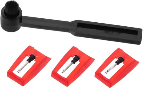 TOYANDONA Kit De Nettoyage Pour Aiguille De Tourne-disque Brosse De Nettoyage Pour Platine Vinyle Stylet De Remplacement Pour Lecteur De Disque