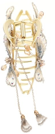 SOIMISS Agarre De Pelo Borla Pinza Doble Cabello De Niña Accesorio Decorativo Para Cabello De Fiesta Material