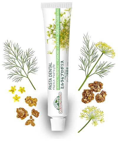 Corpore Sano - Crema Dental Fresca Protección, Pasta de Dientes Natural, con Mirra, Própolis e Hinojo, Previene Caries, Inflamación de Encías y Sarro, Dentífrico Sin Flúor, Menta ni Parabenos, 75ml