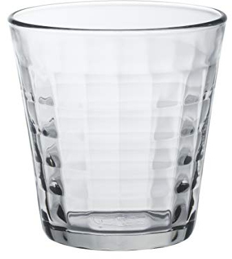 Duralex 1033AB06C0111 Prisme Trinkglas, Wasserglas, Saftglas, 275ml, Glas, transparent, 6 Stück