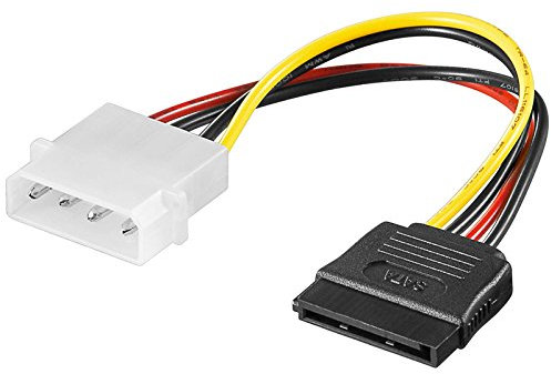 SM-PC® Stromadapter Power Adapter 4pol. Molex Stecker auf S-ATA SATA Strom #071