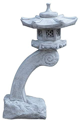 gartendekoparadies.de Magnifique Lanterne géante Massive Lanterne Japonaise Rankei Lampe en Pierre en Pierre reconstituée, résistant au Gel