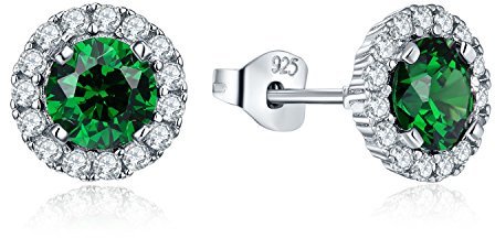 JO WISDOM Pendientes Plata 925 Mujer con Circonita Cúbica AAA