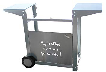 Tonio grillplatta vagn, rostfritt stål