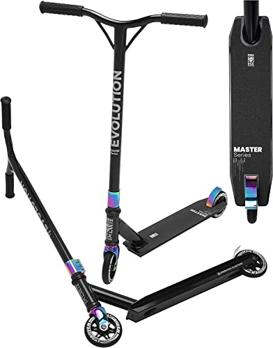 RAVEN Scooter Stunt Freestyle Tricks Street 360° Roller Kickscooter für Kinder Erwachsene |100mm PU Räder | ABEC-9 Chrome Kugellager | Alufelgen (Master Color, 110mm)