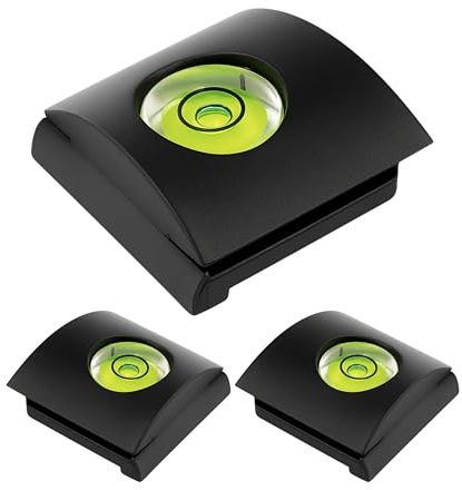 Copri slitta flash esterno con livella a bolla d'aria, set di 3 copri slitta per Panasonic serie DMC-FZ, serie G, Sony Alpha, livellatore per macchina fotografica, coperchio di protezione hot shoe