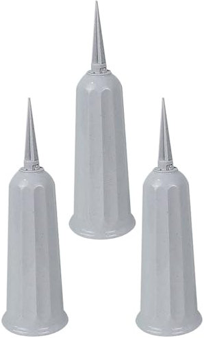 IMIKEYA 3pcs Grave Flower Pots Plastic Cemetery Vase With Stake Grave Ornaments Artificial Memorial Flower Holders for Outdoor Headstones Graveyard Decoration