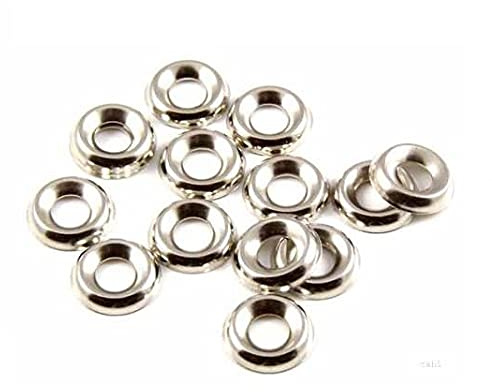 TERF® 100 rondelle a vite nichelate misura n° 8 viti a testa svasata per finitura superficiale, rondelle per tazze, misura n° 8 g