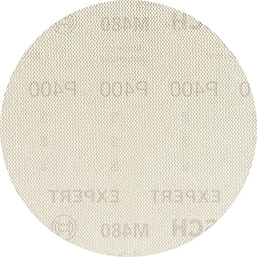 Bosch EXPERT M480 Schleifnetzscheibe, 125mm, K400, 50-tlg. | für Farbe auf Holz, Hartholz, Körnung 400, Professional Zubehör Exzenterschleifer, Schwingschleifer