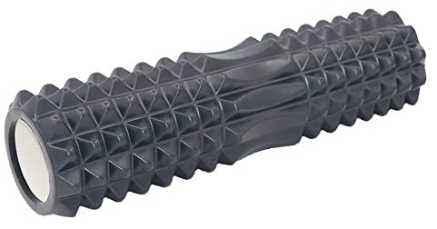 LTLCLZ 45Cm Tiefenmassage Eva Yogasäule Yoga Foam Roller Training Fitness Soft Blocks Pilates Sport Muskelentspannung Home Gym Übung,Grau