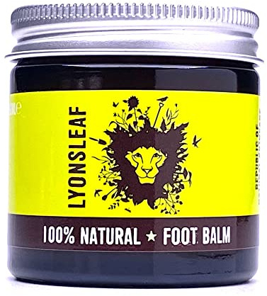 Lyonsleaf Natural Foot Balm With Comfrey, Marshmallow & Coconut Oils, 60ml | Foot Care Heel Balm Enriched with Coconut, Lemongrass & Lavender Oils to Leave Feet Feeling Fresh and Comfortable