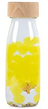 Petit BOUM Sound Bottle Pufferfish, Jaune