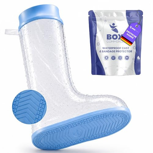 Protege platre jambe adulte pour la douche – Chaussette plâtre confortable et étanche pour garder les pansements au sec – Protection platre jambe adulte efficace – Protection plâtre douche fiable