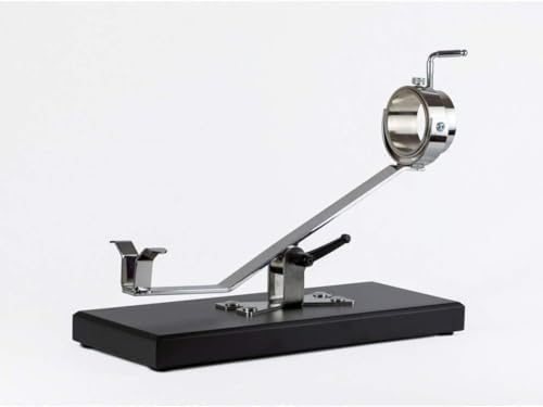 BRICOMIRAS JAMONERO BASCULANTE GIRATORIO CON BASE MADERA, SOPORTE JAMONERO IDEAL USO DOMÉSTICO Y PROFESIONAL, incluye sólo el jamonero (Negro solo)