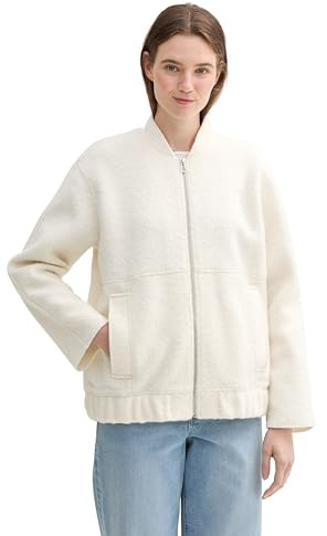 TOM TAILOR Denim dam blazer, 35880 - Light Cream Beige Boucle, XXL