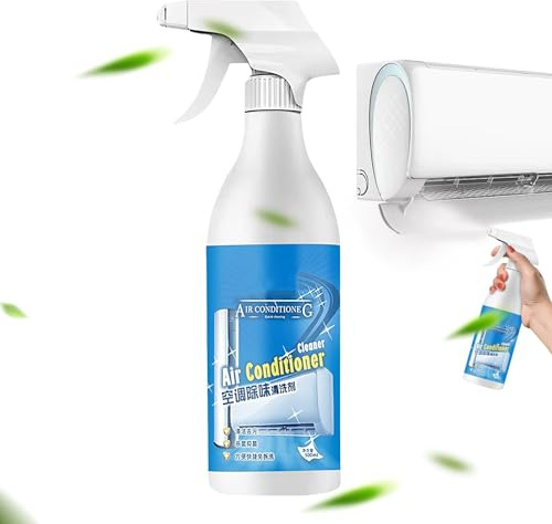 Klimaanlagen-Reinigungsspray – Reinigungslösung, Hvac-Spulenreiniger, AC-Spulenreiniger, Schaum, 500 ml Hvac-Spulenreiniger, Verdampferspulen-Reiniger für Wechselstrom-Einheit, Heizung, Kühlschrank,