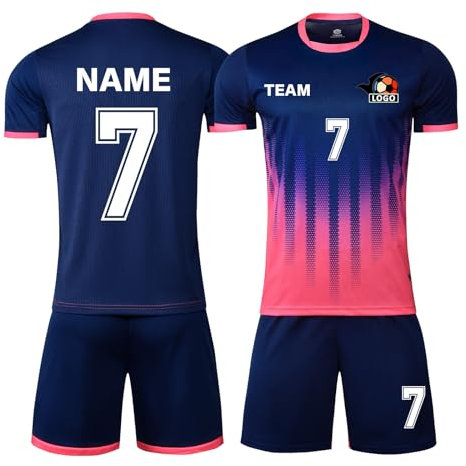 LAIFU Personalisierbares Fußballtrikot für Erwachsene Personalisierter Name Nummer Logo Benutzerdefinierte Kindertrikot Atmungsaktives Fußballtrikot