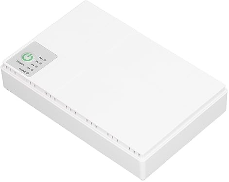Unterbrechungsfreie Stromversorgung, 10400 MAh Mini USV für Kamera Router mit USB 5 V 2 A, 85 265 V Eingang, Geeignet für Fingerabdruck Anwesenheitsmaschinen (EU-Stecker)