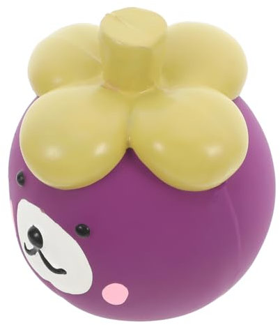 BUGUUYO Interactive Dog Toy Latex Squeaky Puppy Chew Small Dog Toy Fruit Animal Shapes Safe for Pets