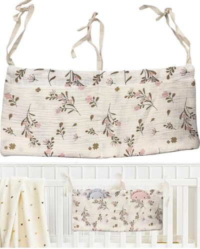 KGDUYC - 1 borsa portaoggetti per letto per bambini, da appendere per pannolini, per riporre vestiti, pannolini, ecc