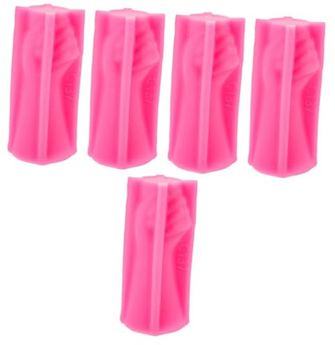 ARTIBETTER 5pcs Flowerpot Making Mold Hand Shape Silicone Craft Mold for DIY Flower Vase Brush Holder Casting Easy Release Smooth Surface for Beginners and Professionals
