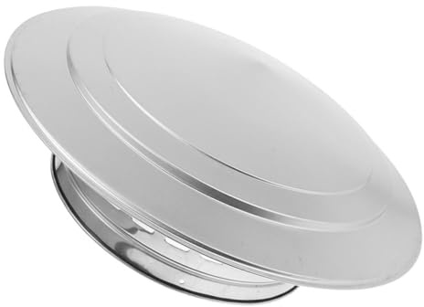 Cabilock Stainless Steel Chimney Cap Umbrella Shaped Rooftop Vent Cover for Improved Ventilation Prevents Rainwater Ingress for Outdoor Fireplaces Flue Pipes
