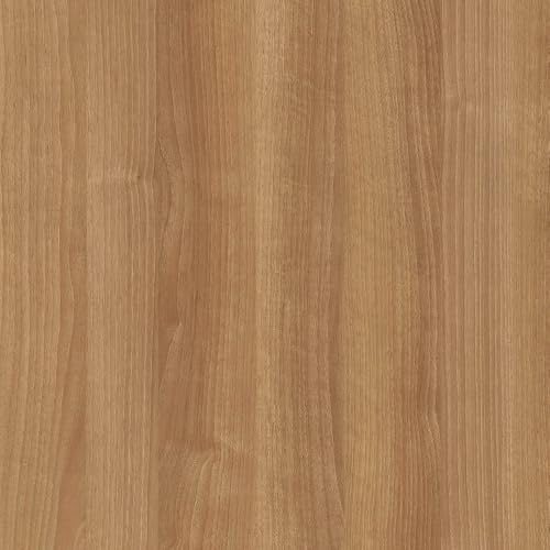 Lamina adhesiva - madera nogal claro de 45 cm x 20 metros, fácil aplicación, resistente y ideal para revestir superficies.