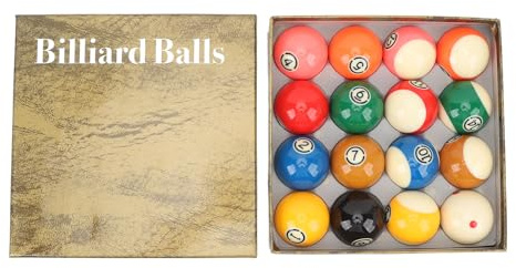 NinGYiYan Bola de billar Balls Set Resin Premium Material Ideal Balance Complete 16pcs Juego de juego