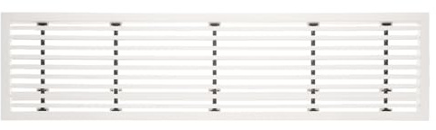 PATIKIL 1 Pcs Linear Bar Air Vent Grille, 26.3 x 6.6 Inch ABS Material Removable Air Supply Grille Linear Diffuser Ventilation Louvered Cover for Ceiling, Walls & Floors, White