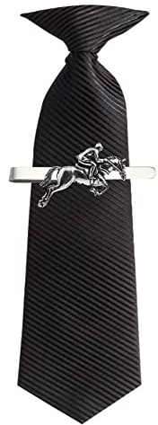 Krawattenklammer Krawattennadel Springreiten mit Schachtel, Geschenk
