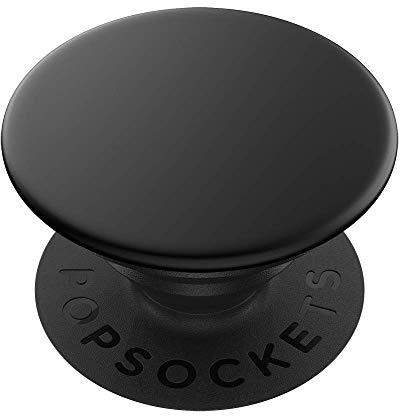 Popsockets PopGrip - Soporte y Agarre para Teléfonos Móviles y Tabletas con un Top Intercambiable - Black Aluminum