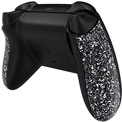 eXtremeRate Griffteile Hülle Gehäuse für Xbox Series X/S Controller, DIY-Ersatz Griffe Seitliche Shell 3D-Spritzen Grips Case Zubehör für Xbox Core Controller-Weiß