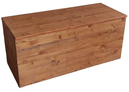 TOTAL WOOD 2012 Banc de Rangement, Coffre de Rangement en Bois pour Jardin extérieur intérieur 150x40x45 cm également sur Mesure
