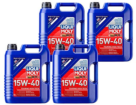 ILODA 4X Original Liqui Moly 5L Touring High Tech 15W-40 Motoröl Motorenöl Motoroil
