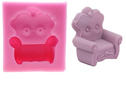 Reland Sun Moule 3D en silicone en forme de chaises pour fondant, chocolat, savon, pâtisserie, décoration de gâteaux