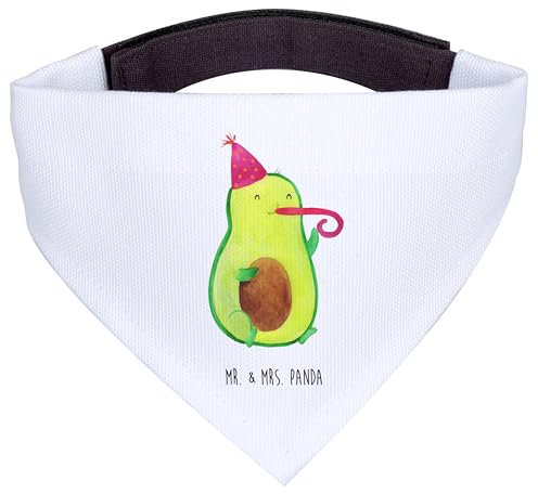 Mr. & Mrs. Panda Hundehalstuch S Avocado Feier - Geschenk, Gute Laune, Halstuch, Kleine Hunde, Tuch, Fete, Tröte, Geburtstag, Party